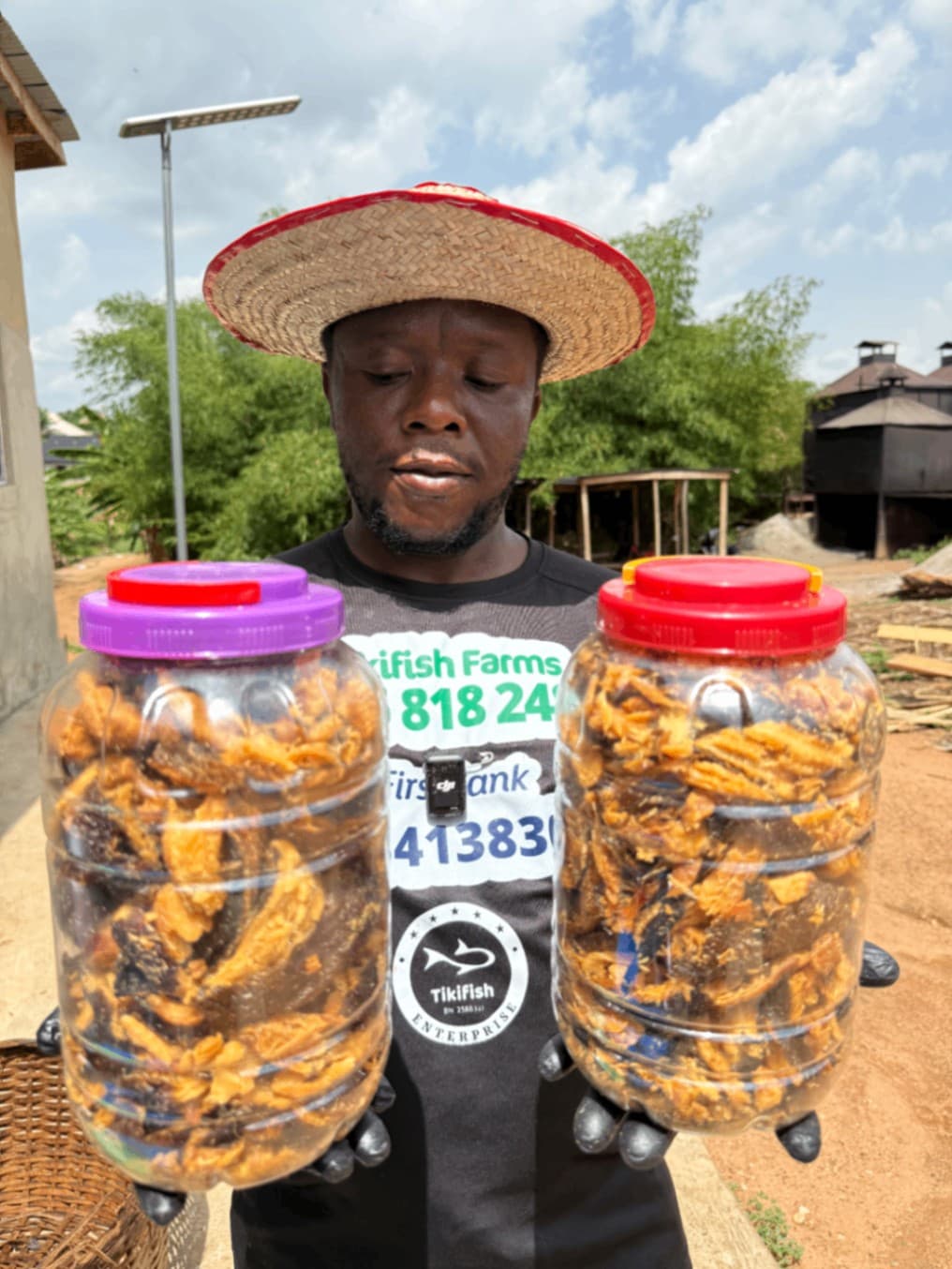 1.3kg Boneless okodo/Ewi fish in jars 