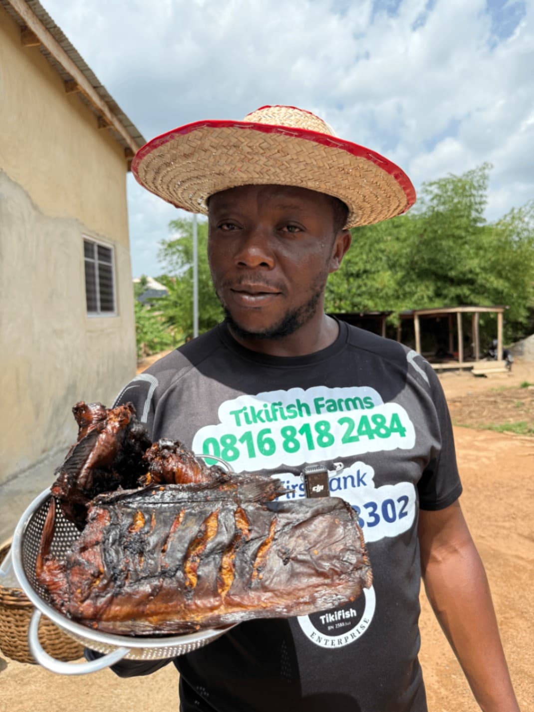 1kg Peppered mid section smoked Catfish 